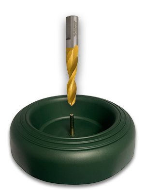 Voorboren Nordmann t.b.v. Quicktreestand kerstboomstandaard
